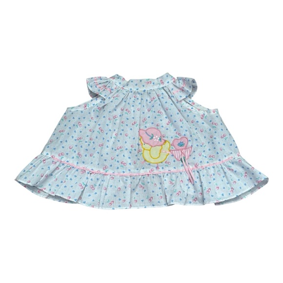 Baby Girl Easter Dress & Bloomers Open Back Pink White Polka Dot 6-9 Months VTG - Picture 11 of 11